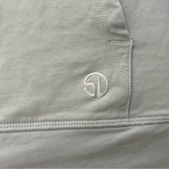 Straight Down Long Sleeve‎ Cotton Hoodie Women Medium Golf Bank Logo Light Blue - Picture 8 of 13